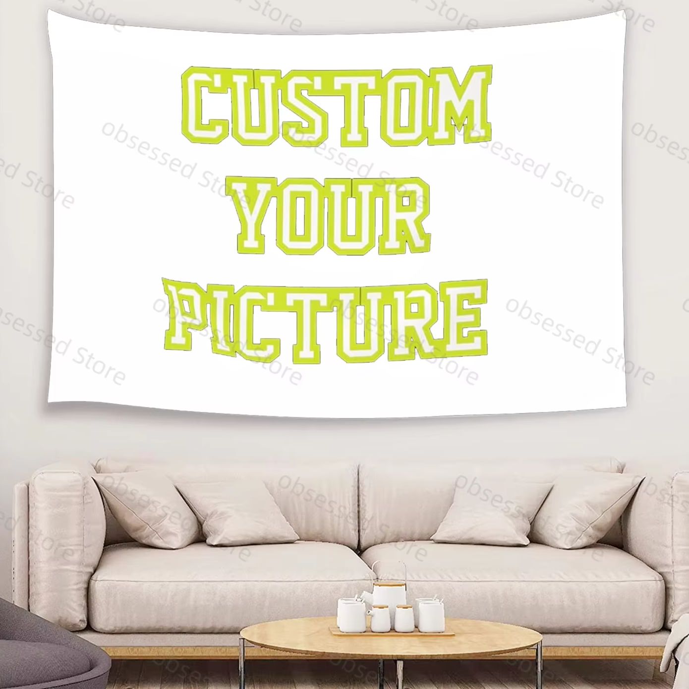Your Home Textiles - 사진을 활용한 맞춤형 태피스트리 인쇄, 방