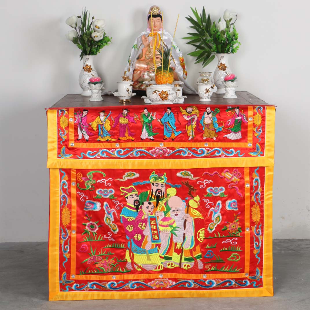 Home Textiles China - 불교 도교 가정 사원 예배 팔대수신(八仙福禄寿)