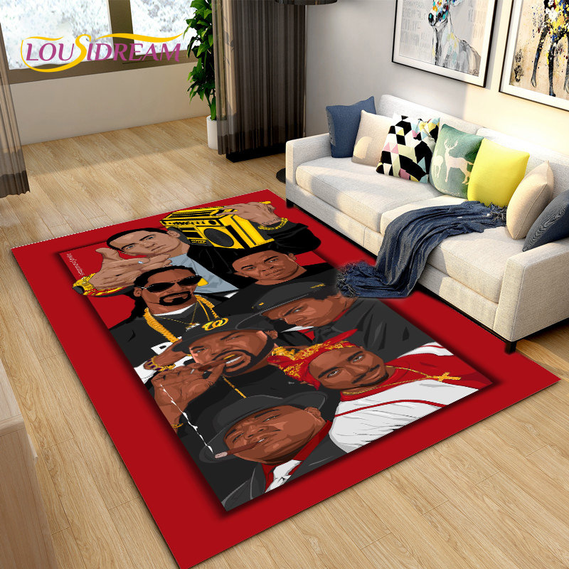 Home Textiles Rug - 힙합 아트 래퍼 레전드 스타 영역