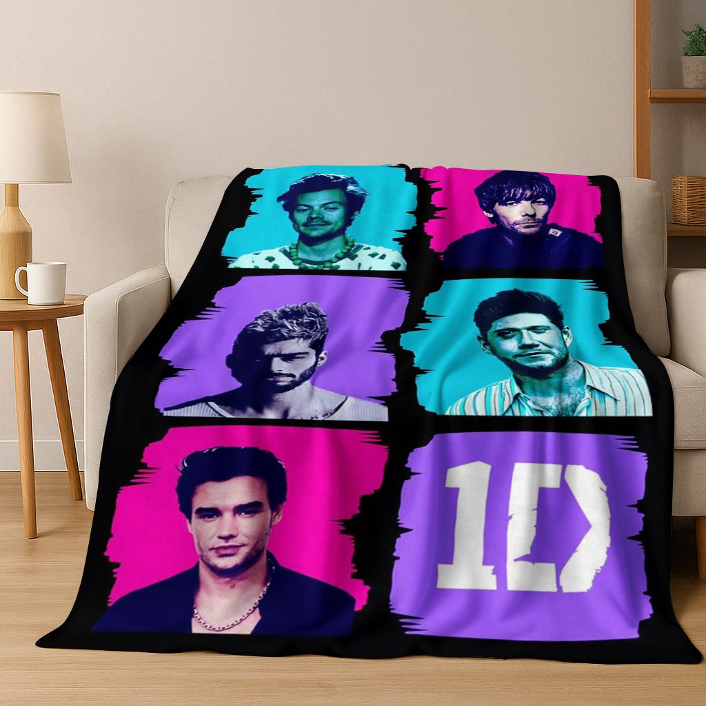 Home Textiles Direct - 3D 1D Rock-One-Direction Combinatio 플란넬 담요,