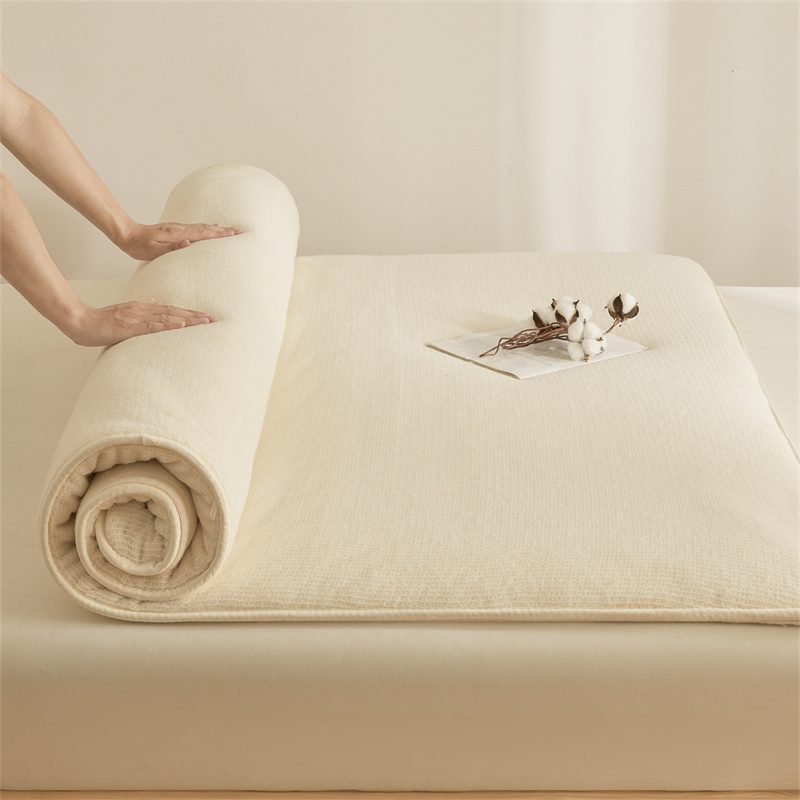 Mattress Pad Topper - 물고기 비늘 무늬 순면 누빔 이불