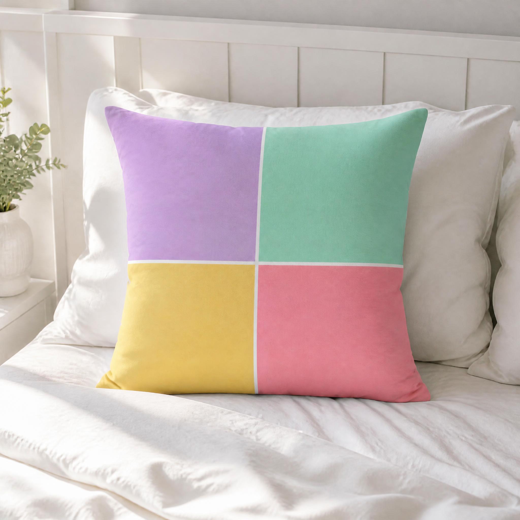 Home Textiles London - 파스텔 런던 리빙 홈 베개 커버,