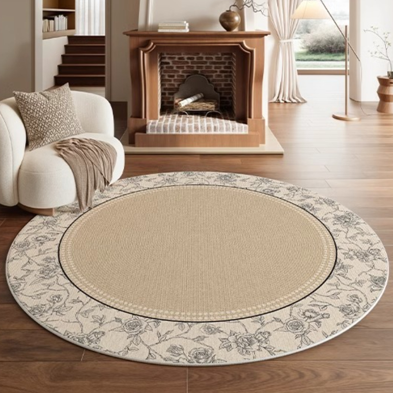 중세 스타일 거실 카펫, 원형 침실 데코 러그, 고급스 - Home Textiles Rug 리뷰 및 가격