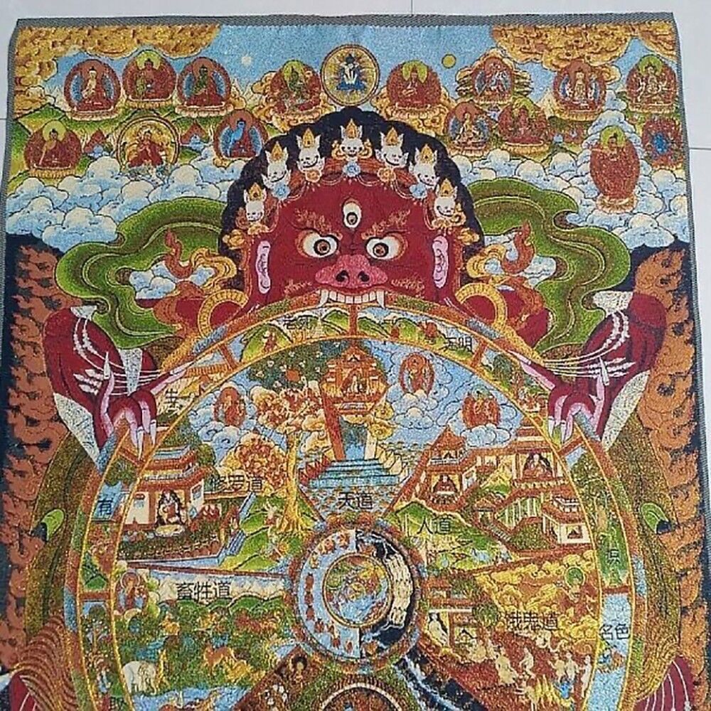 불교 보호신 실크 그림 액자, 불교 사원 벽 장식, 풍 - Home Textiles China 리뷰 및 가격