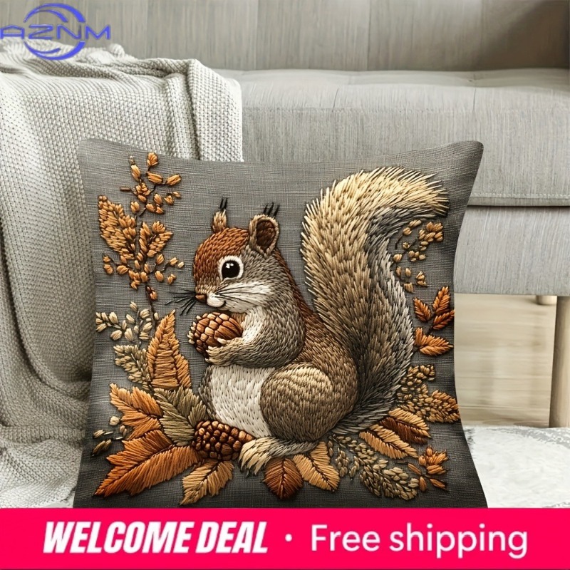 다람쥐 베개 커버: 당신의 집을 위한 자연의 예술적 표 - Your Home Textiles 리뷰 및 가격