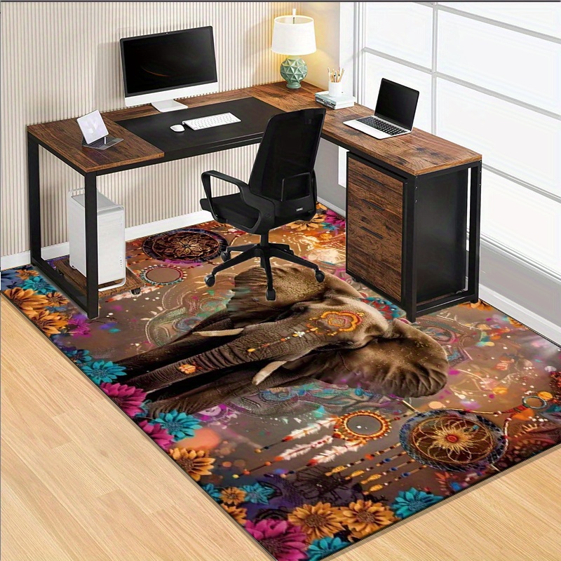 코끼리 만다라 러그: 보헤미안 가정을 위한 민족적 꽃무 - Home Textiles Rug 리뷰 및 가격