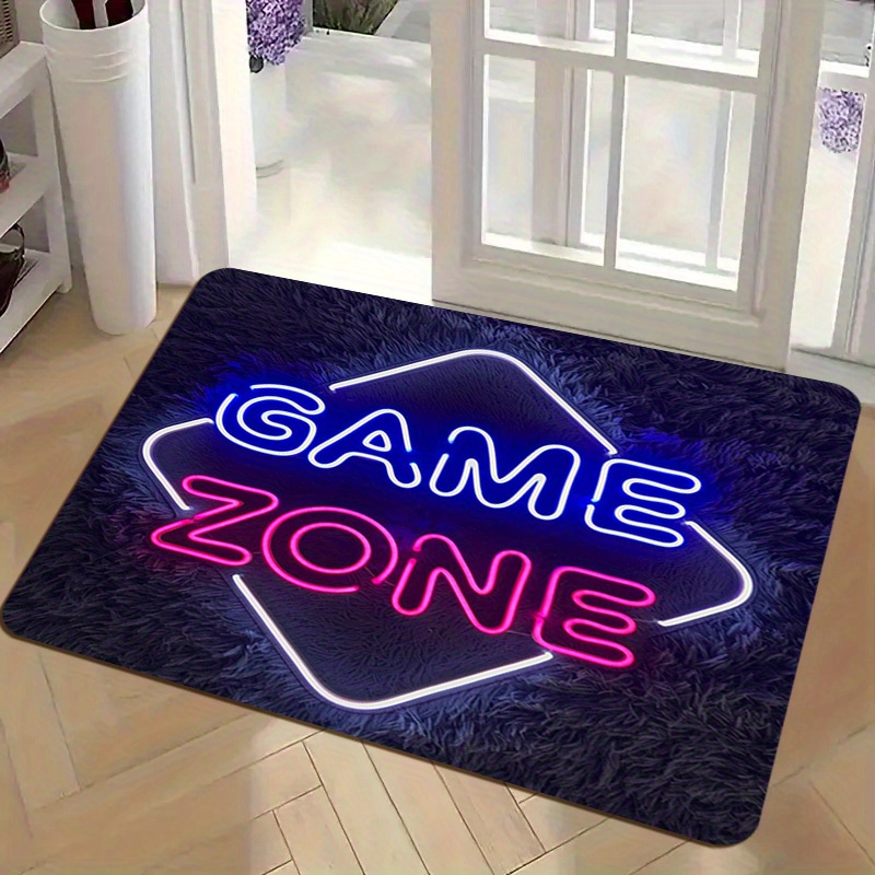 페이크 네온 게임존 러그 논슬립 세탁 가능 바닥 매트  - Home Textiles Rug 리뷰 및 가격