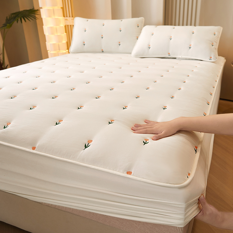 초두꺼운 매트리스 커버 퀼팅 자수 침대 커버 싱글/퀸/ - Mattress Pad Topper 리뷰 및 가격