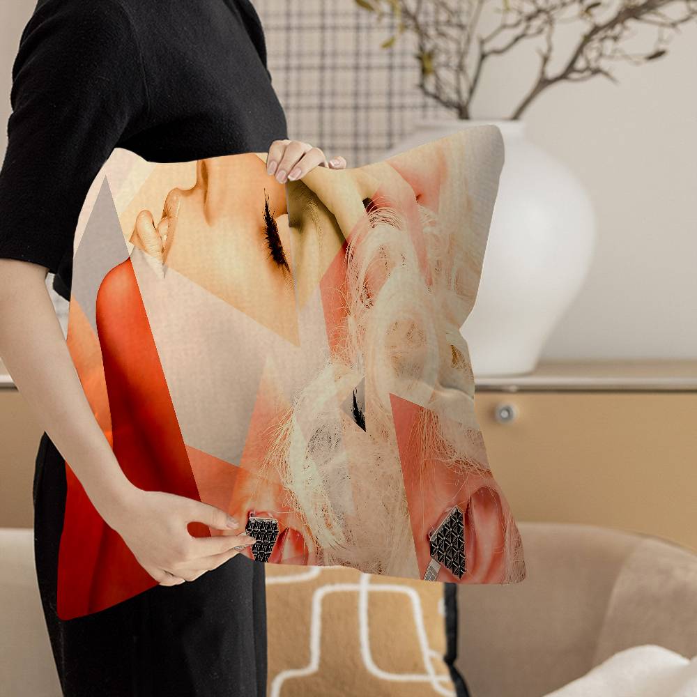 가수 L-Lady G-Gaga 쿠션 커버 폴리에스테르  - Home Textiles Là Gì 리뷰 및 가격