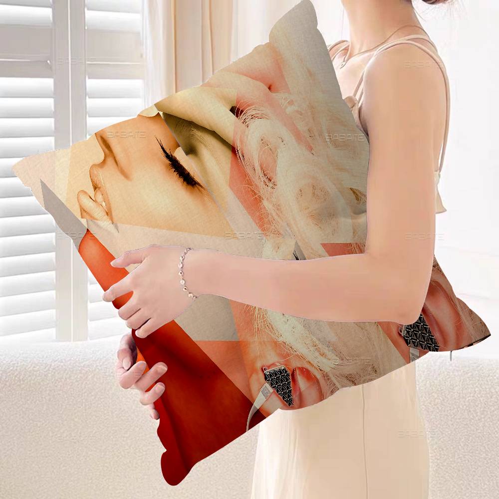 가수 L-Lady G-Gaga 쿠션 커버 폴리에스테르  - Home Textiles Là Gì 리뷰 및 가격