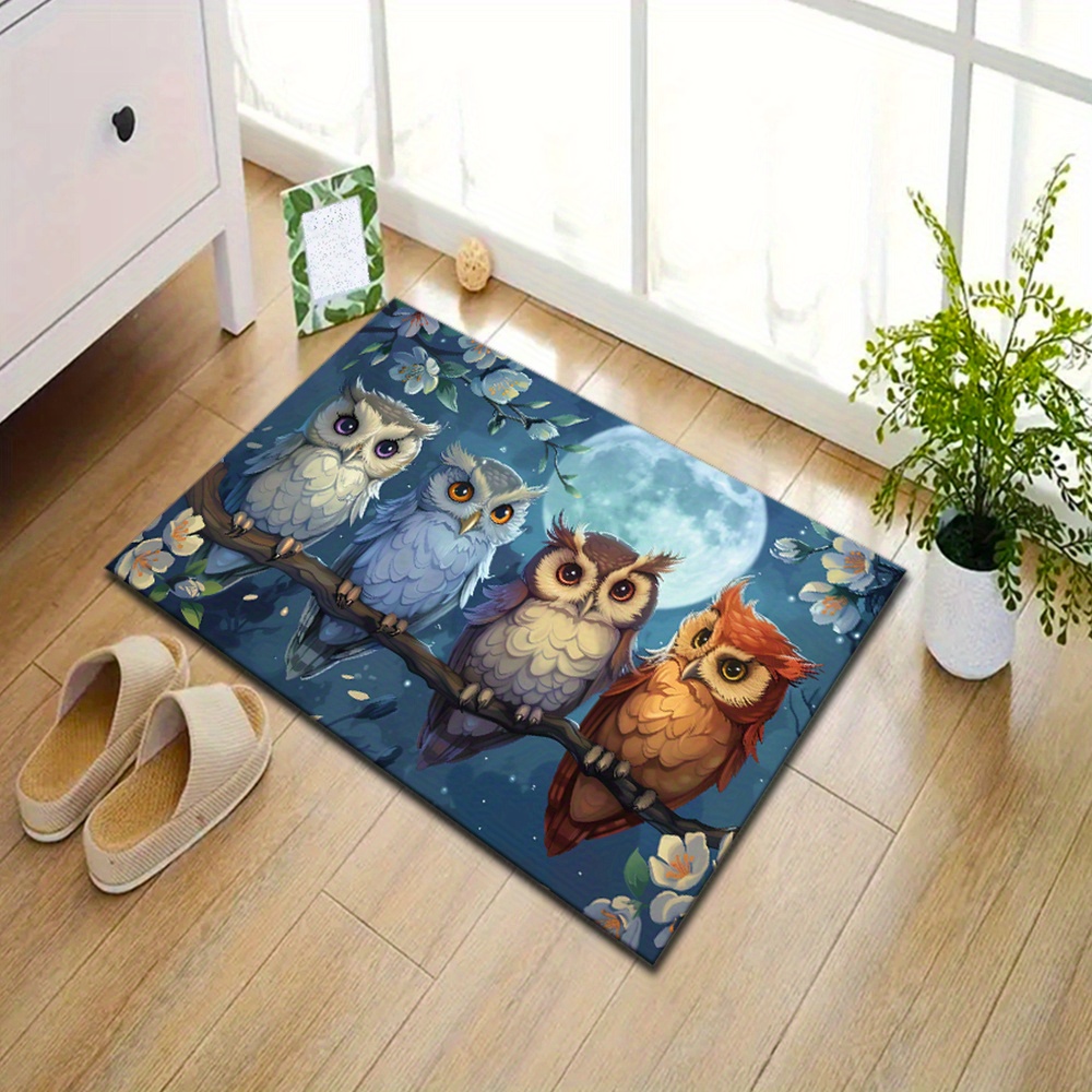 달빛 올빼미 카펫: 편안한 프린트 러그, 가족과 친구들 - Home Textiles Rug 리뷰 및 가격