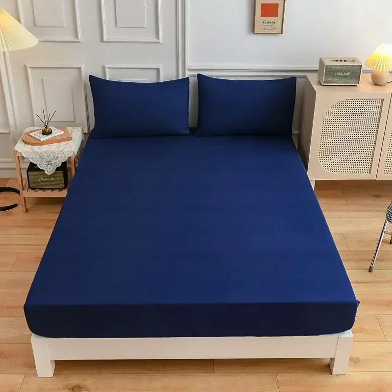 솔리드 컬러 소프트 폴리에스터 피티드 시트 탄성 매트리 - Mattress Pad Topper 리뷰 및 가격