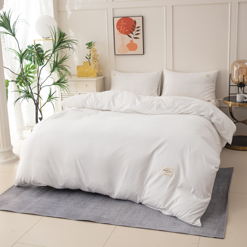 두꺼운 110g 폴리에스터 초부드러운 화이트 4피스 침 - Duvet Insert White 리뷰 및 가격