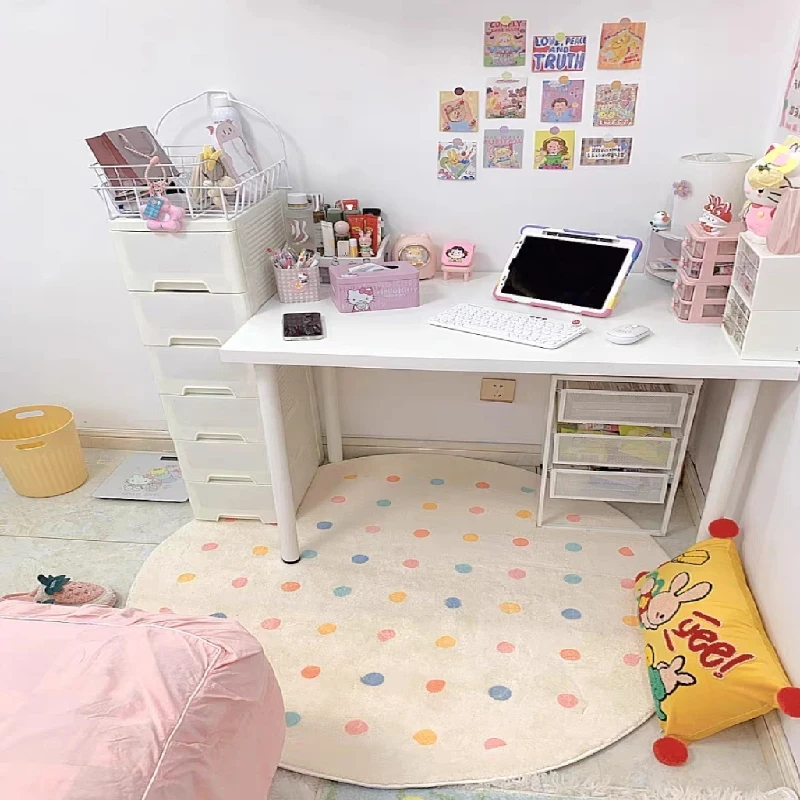 침실용 산뜻하고 심플한 러그, 둥근 푹신한 침대 옆 매 - Home Textiles Rug 리뷰 및 가격