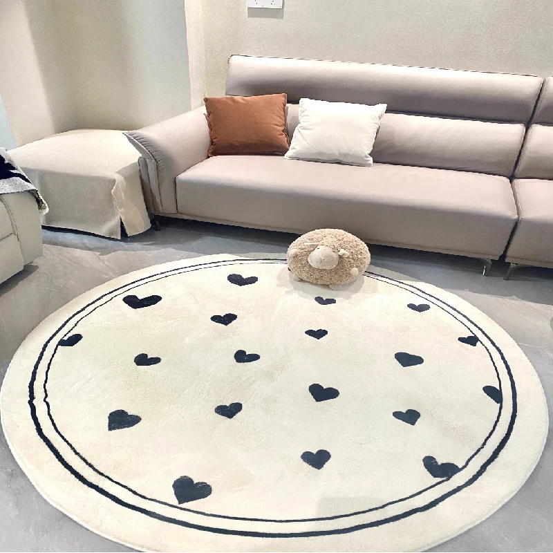 침실용 산뜻하고 심플한 러그, 둥근 푹신한 침대 옆 매 - Home Textiles Rug 리뷰 및 가격