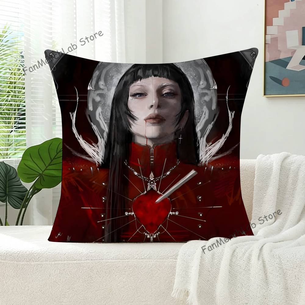 L-Lady Singer G-GagaS 프린트 베개 커 - Home Textiles Là Gì 리뷰 및 가격